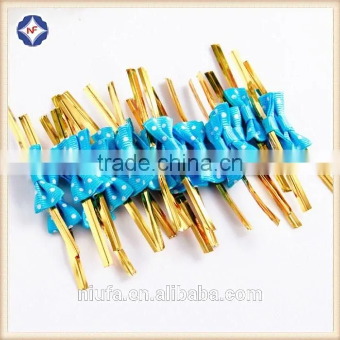 plastic twist tie for ribbon bow