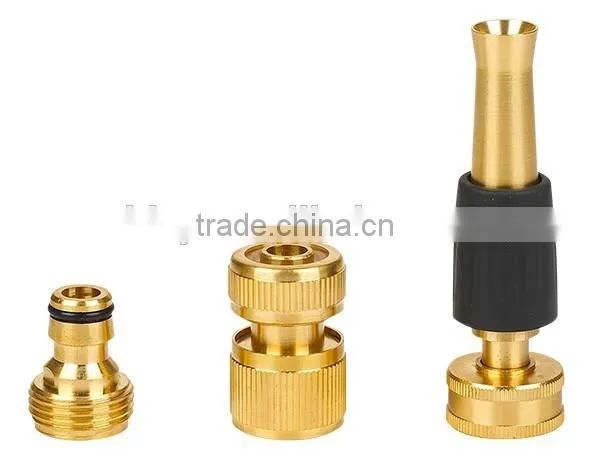 4" metal spray nozzle set with brass water spray nozzle brass tap adaptor brass quick connector