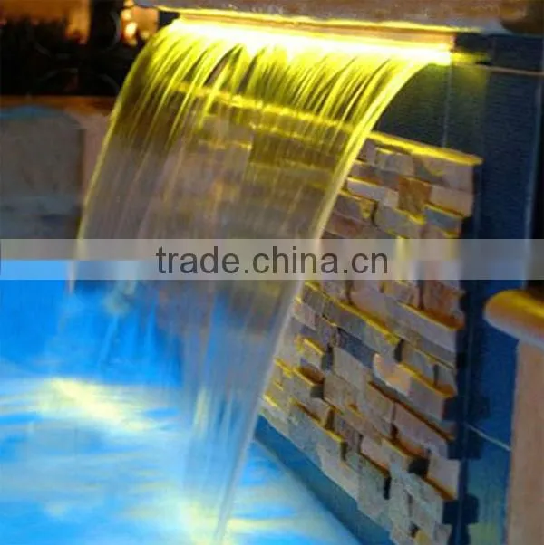 Stainless steel swimming pool and garden ornaments water curtain