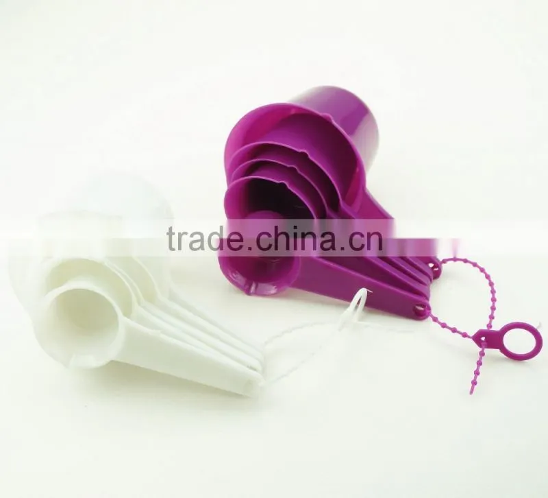 47064 Set of 5 pcs Plastic Kitchen Baking Measuring Measure Spoon Cup Set NEW