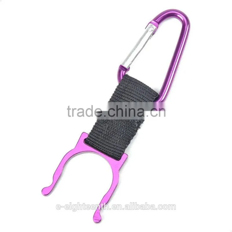 new 2016 higgh quality Water Bottle Holder Outdoor Travel Sports Carabiners Water Bottle Holder Keychain Buckle Hook