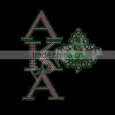 AKA hot fix rhinestone iron on transfers design