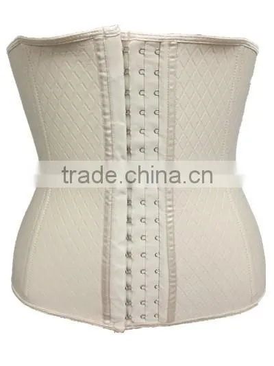 2016 newly produced polyester 9 bones waist trainer diamand waist trainer polyester