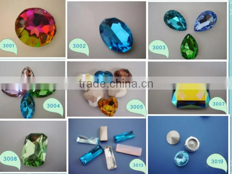 crystal button loose gems jewelry beads