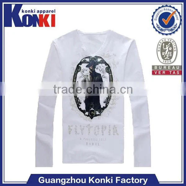 custom plain cotton Eco-Friendly dry fit long sleeve t shirt