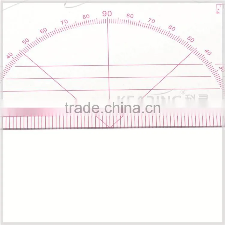 Kearing brand 1/4 transparent non toxic sandwich line scale ruler 1:4/1:5 #8545