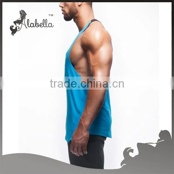 Colourful gym blank gym mens stringer singlet wholesale