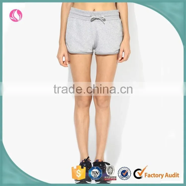 China Suppliers Women Shorts,CottonSolid Casual Sweat Shorts Apparel