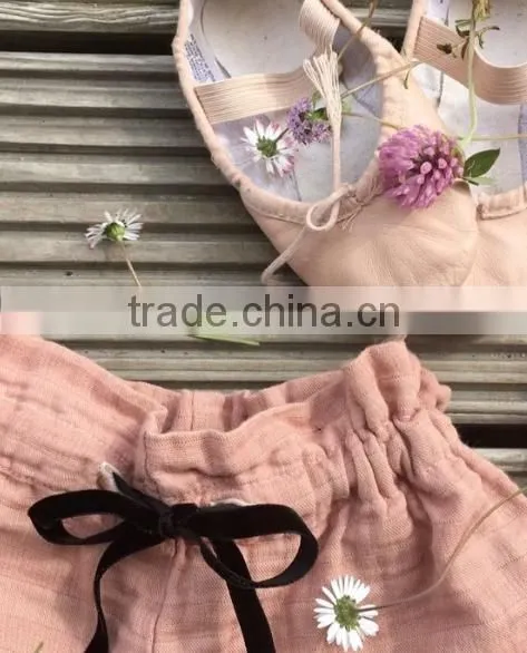 Baby Clothes OEM ODM Service Linen Fabric Garments Harem Pants Shorts