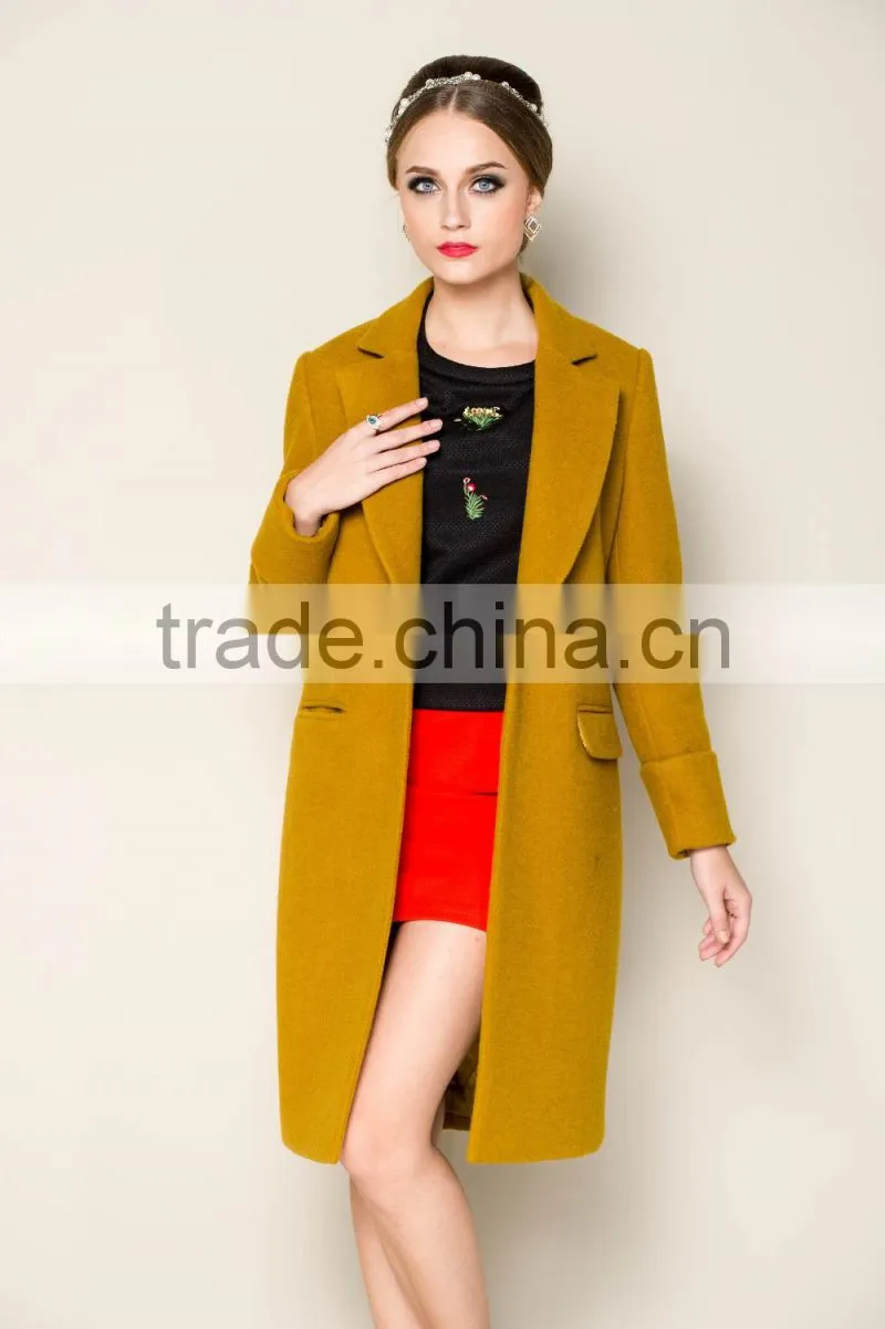 new arrival lovely blue wool coats for women for 2015 winter ladies coats and jackets
