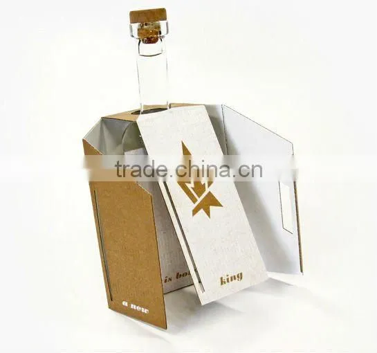 Vodka wine corrugated packaging carton