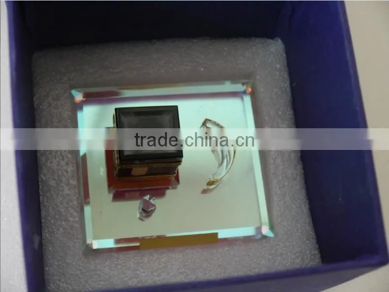 High Quality 24k Gold Plated Crystal Kaaba Model For Islamic Crafts