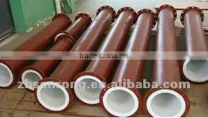 ptfe linings compound pipes and fitting with steel linings