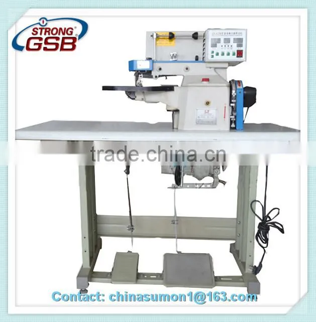 LZ-518-B-type semi-automatic folding plastic machine /thermo-cementing edge folder machine industrial sewing machine for leather