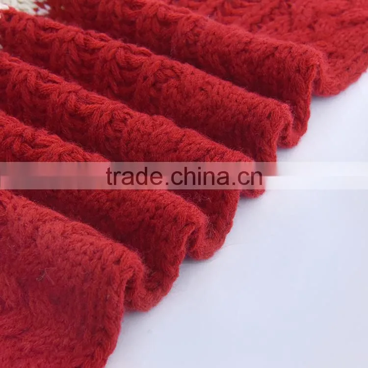 Luxury promotion bedding 100% acrylic knitted mohair throw blanket