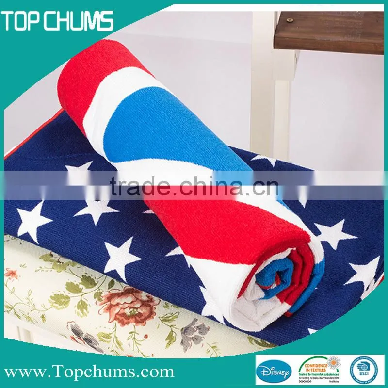 Movie star photo printed microfiber beach towel