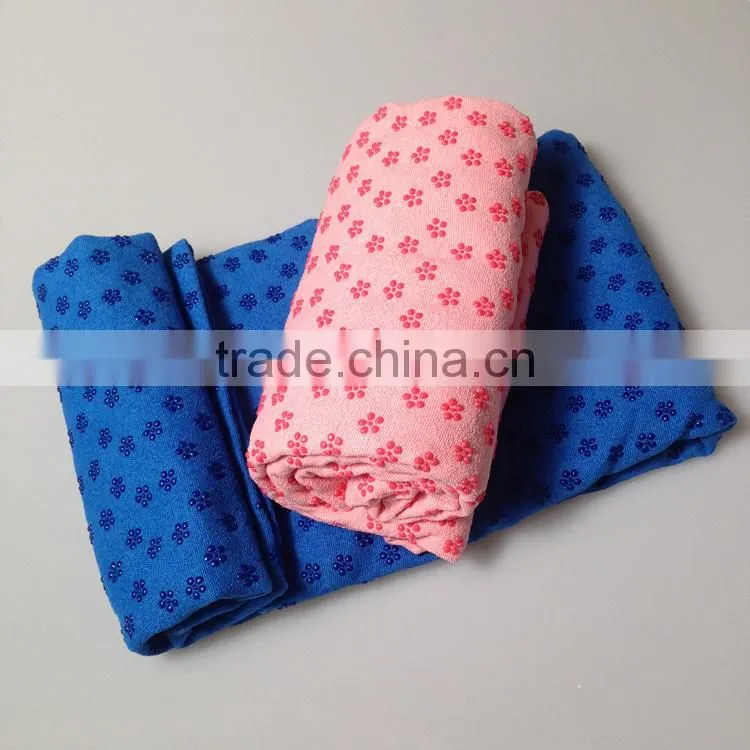 Towel yoga mat fabrics yoga towel gymnastics with mesh bag
