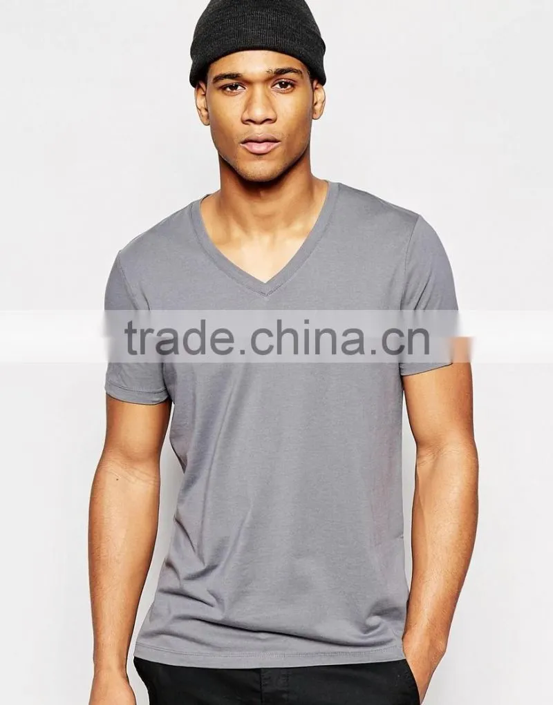 Good For Man V- Collar Top Short Sleeve Concise Casual T-Shirt