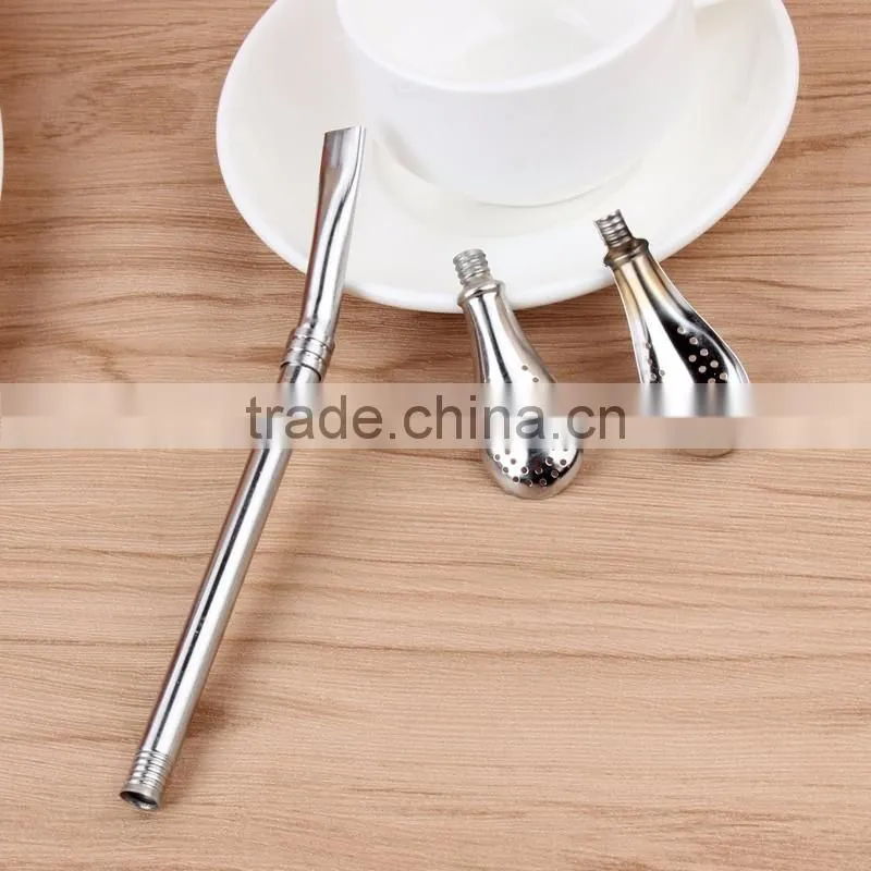 High Quality Stainless Steel Drinking Straw,Filter Metal Straw With Round Head