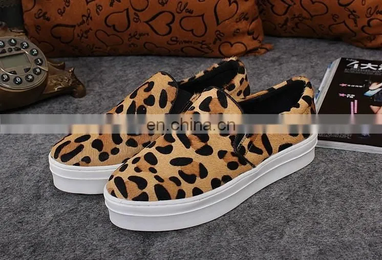 Wholesale black horse hair sneakers mens casual shoes sneakers