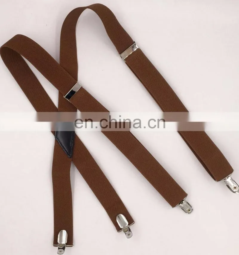 New fashion Yiwu Longkang brand 3.5cm X design suspenders