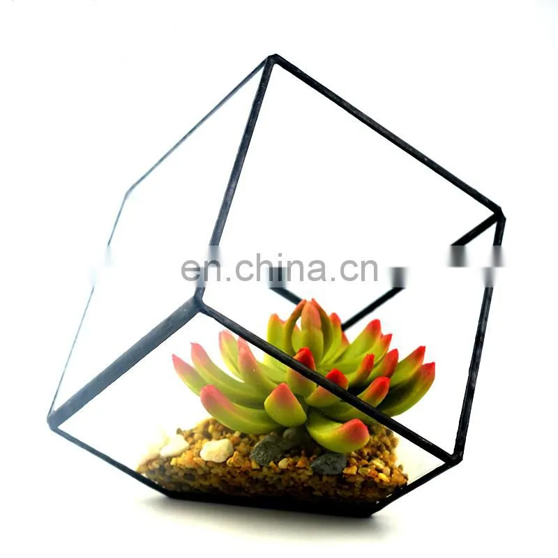 terrarium geometric glass terrarium wholesale square shape