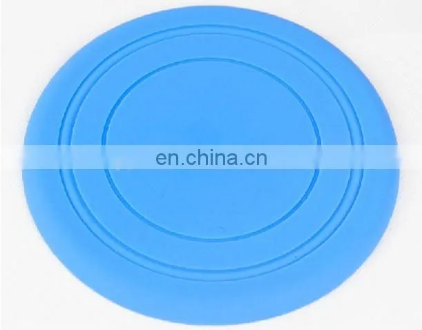 2014 Super Soft Colorful Rubber Frisbee Eco-friendly Material Training Dog toy