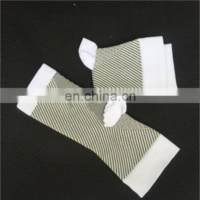 Athletic Knitted Open Toe Compression Ankle Socks For Sports#YLW-03