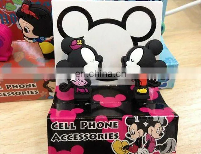 Cute Cartoon Iphone Earphone Jack Plug Purple Cat, Promotional gifts