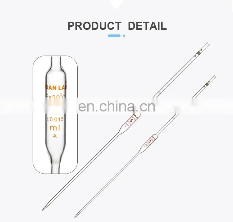 JOAN LAB Glass Bulb Pipette Volumetric Pipette Manufacturer