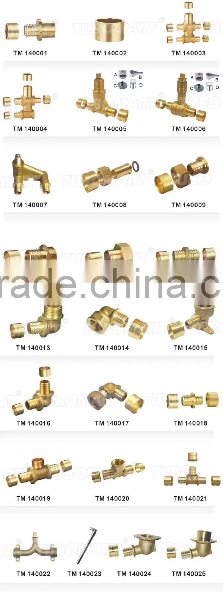NSF UL approved brass pipe slid fitting metal female adapter straight union