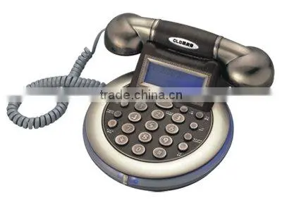 home appliance antique brass telephone