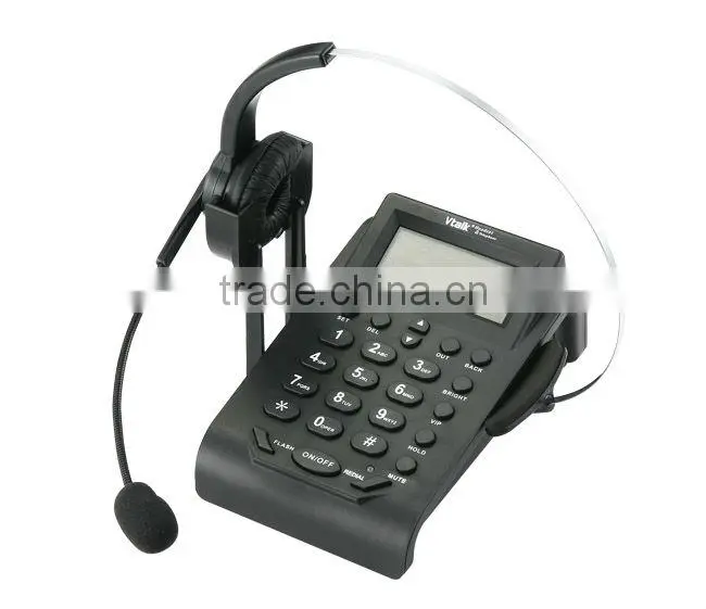 rj11 hands free headset telephone/telephone headset