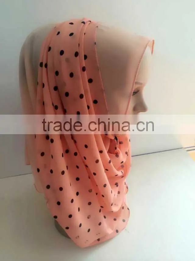 Latest design Fashion muslim long scarf one set chiffon HIJAB