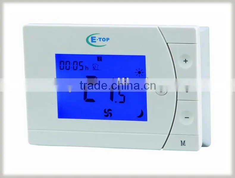 LCD easy use FCU thermostat