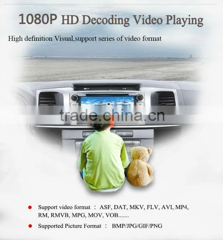 Double Din Touch Screen Car DVD Car Stereo forToyota Hilux Car Radio GPS NAV 3G WIFI Bluetooth SWC RDS Phonebook AUX 1080P USBSD