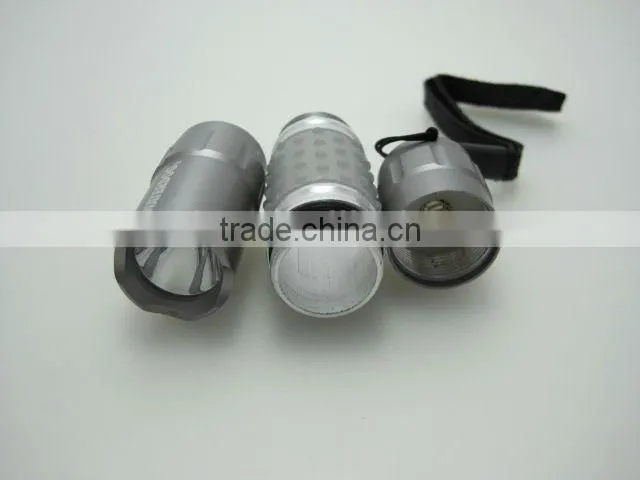 High power pocket straw hat aluminum mini LED flashlight