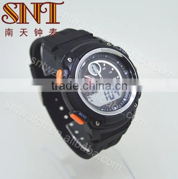 New fashion design dual time sport watch ana-digit watch
