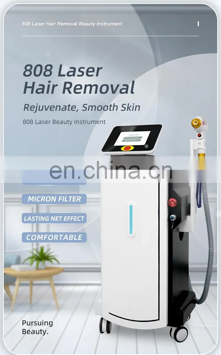 High Power Three Wavelengths Diode Laser Hair Removal Machine