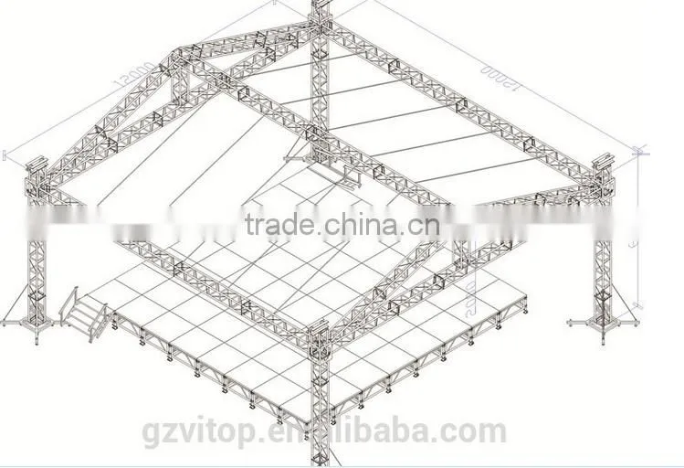 victory stage truss for lighting
