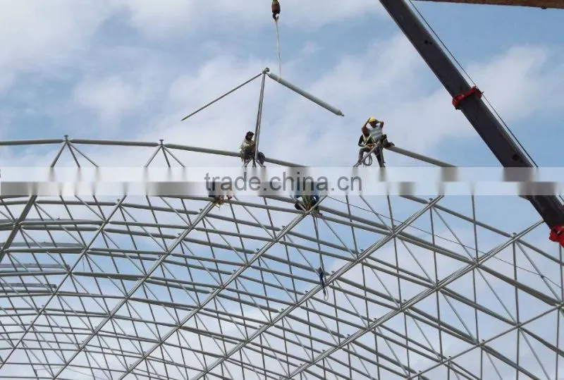 Prefabricated steel frame coal shed