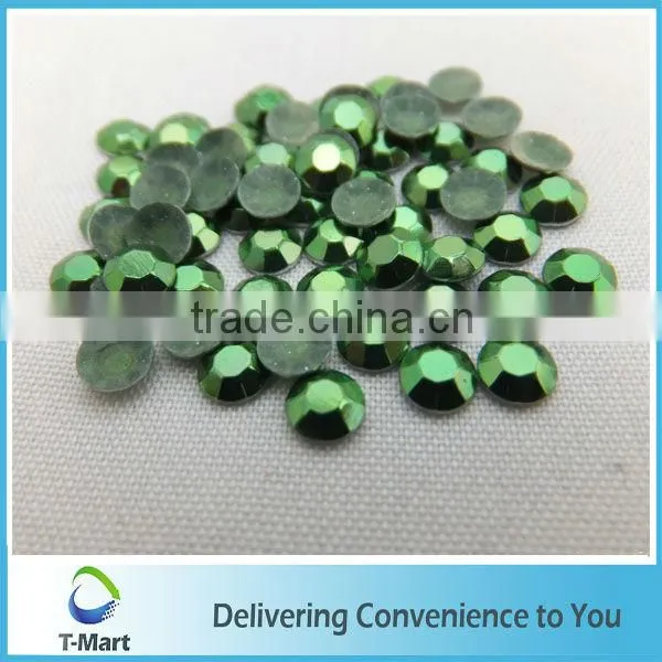 peridot hot fix metal stud for headband