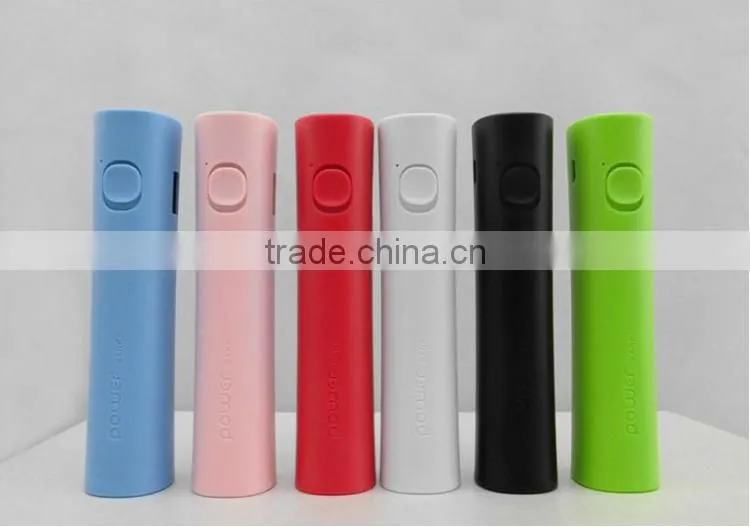 Mini Protable flashlight power bank 2600mAh low price for mobile