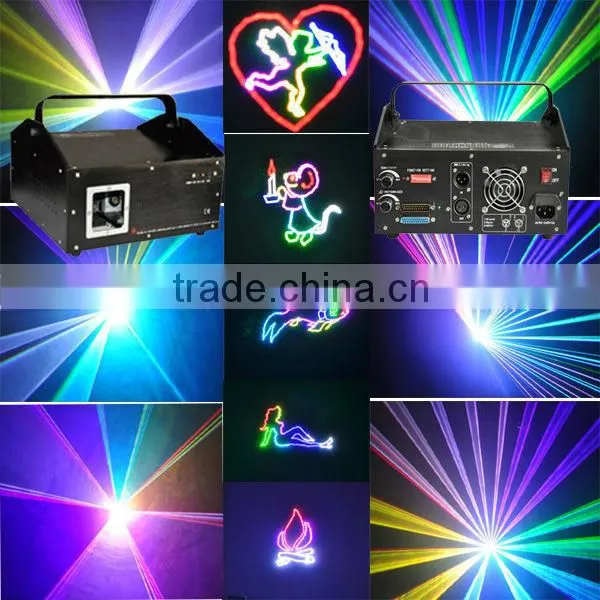 1W RGB Animation Laser Light DJ Stage Lighting High Power Led Cartoon Laser Light