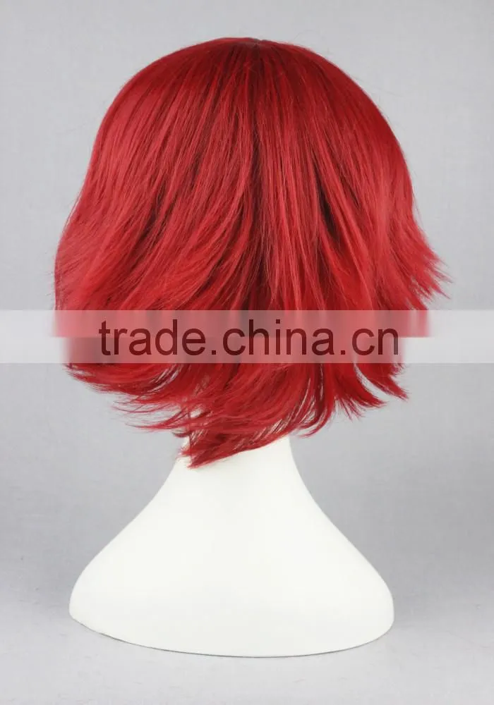 High Quality 35cm Short Straight Code GeAss-Kouzuki Kallen Synthetic Anime Wig Cosplay Costume Hair Wig Party Wig