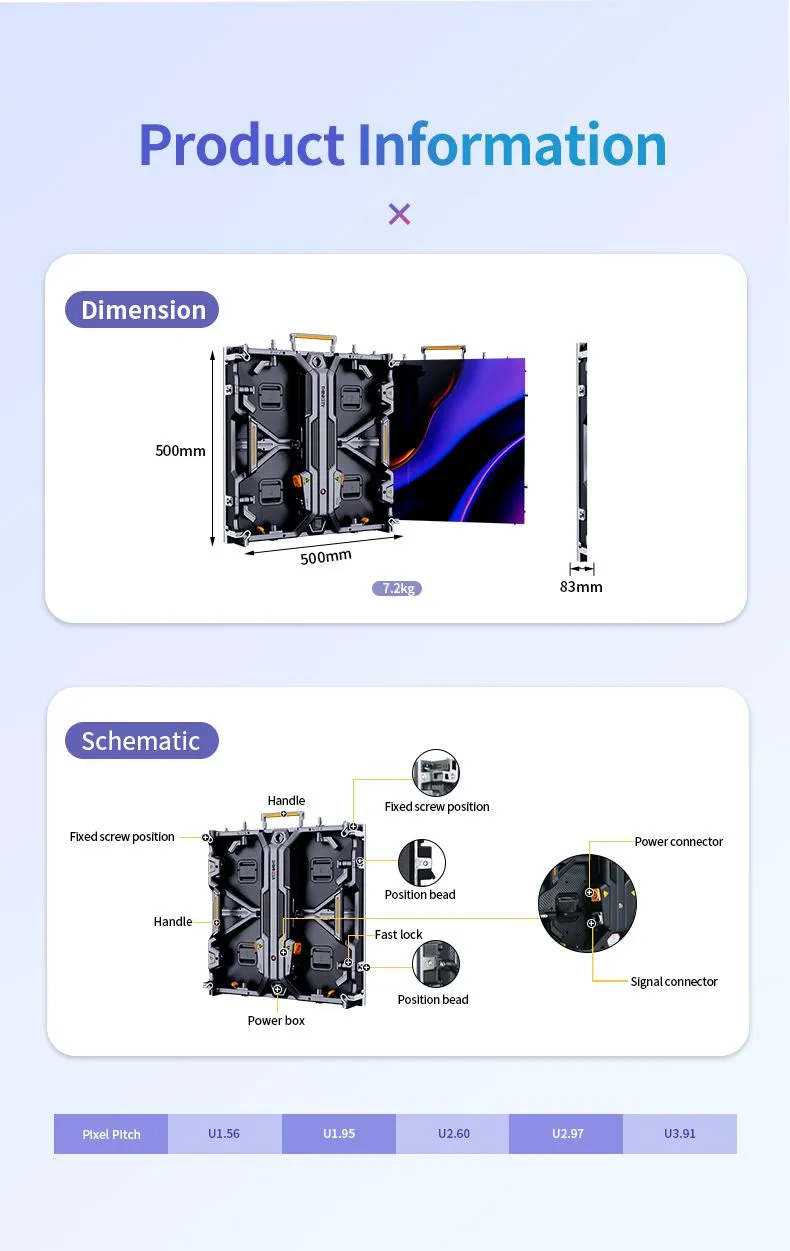 High Quality Full Color P3.91 Outdoor Waterproof Giant Led Video Wall Event Rental Stage Display Screen
