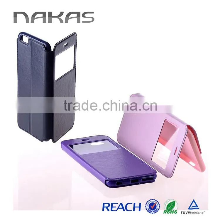 Standing Book Cover PU Fabric Case for Galaxy S6, G9200, Various Colors Available Daily Case For Samsung Galaxy S6 G9200