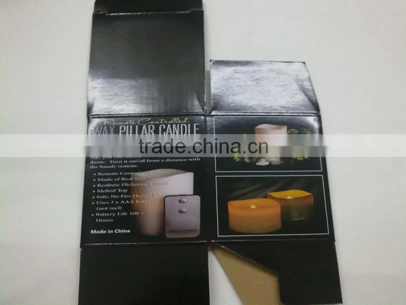 Moving Wick Unscented Wax Pillar Candle led mirage flameless candle