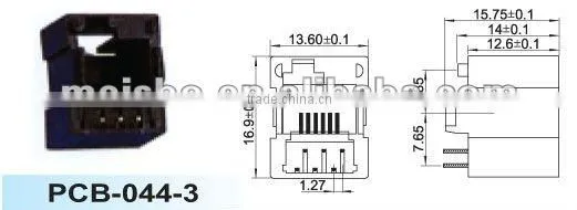 Multipurpose pcb relay socket with 3 position
