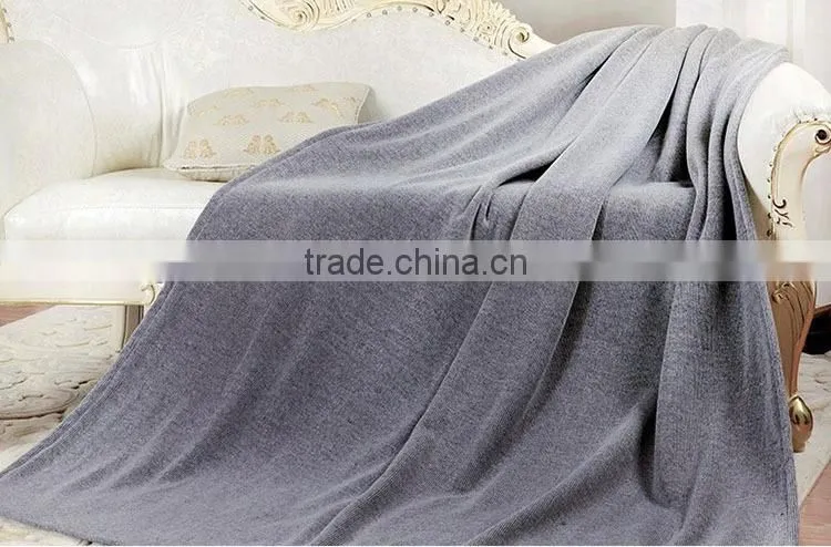 2014 OEM colored hangzhou home design throw and blanket